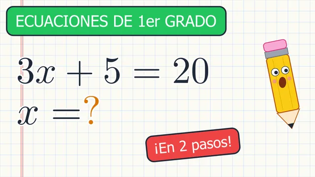 Miniatura del video: Ecuaciones de primer grado